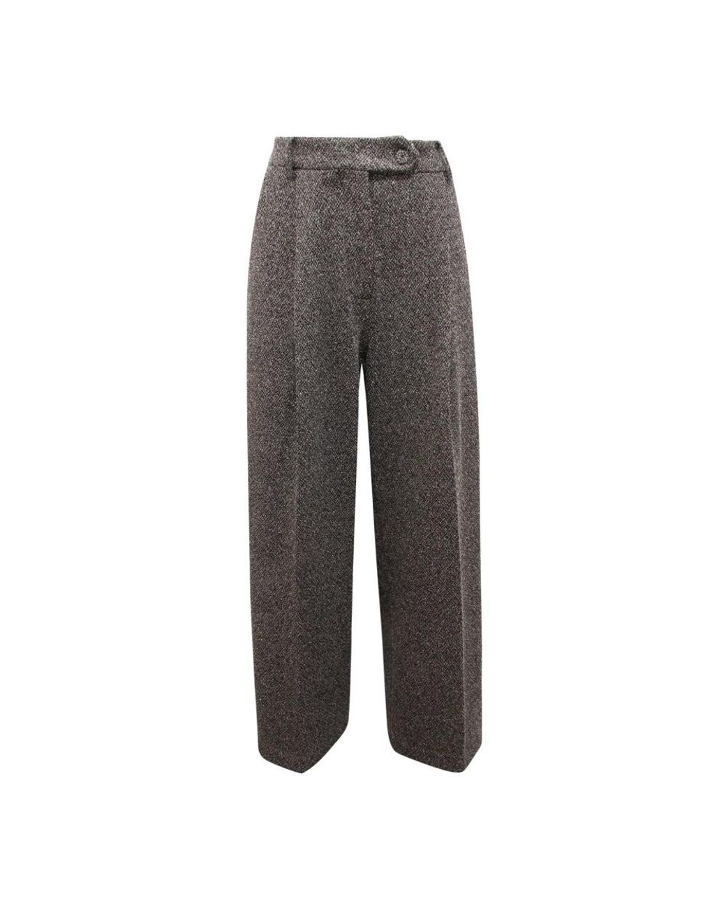 EMMA & GAIA Gray Straight Trousers