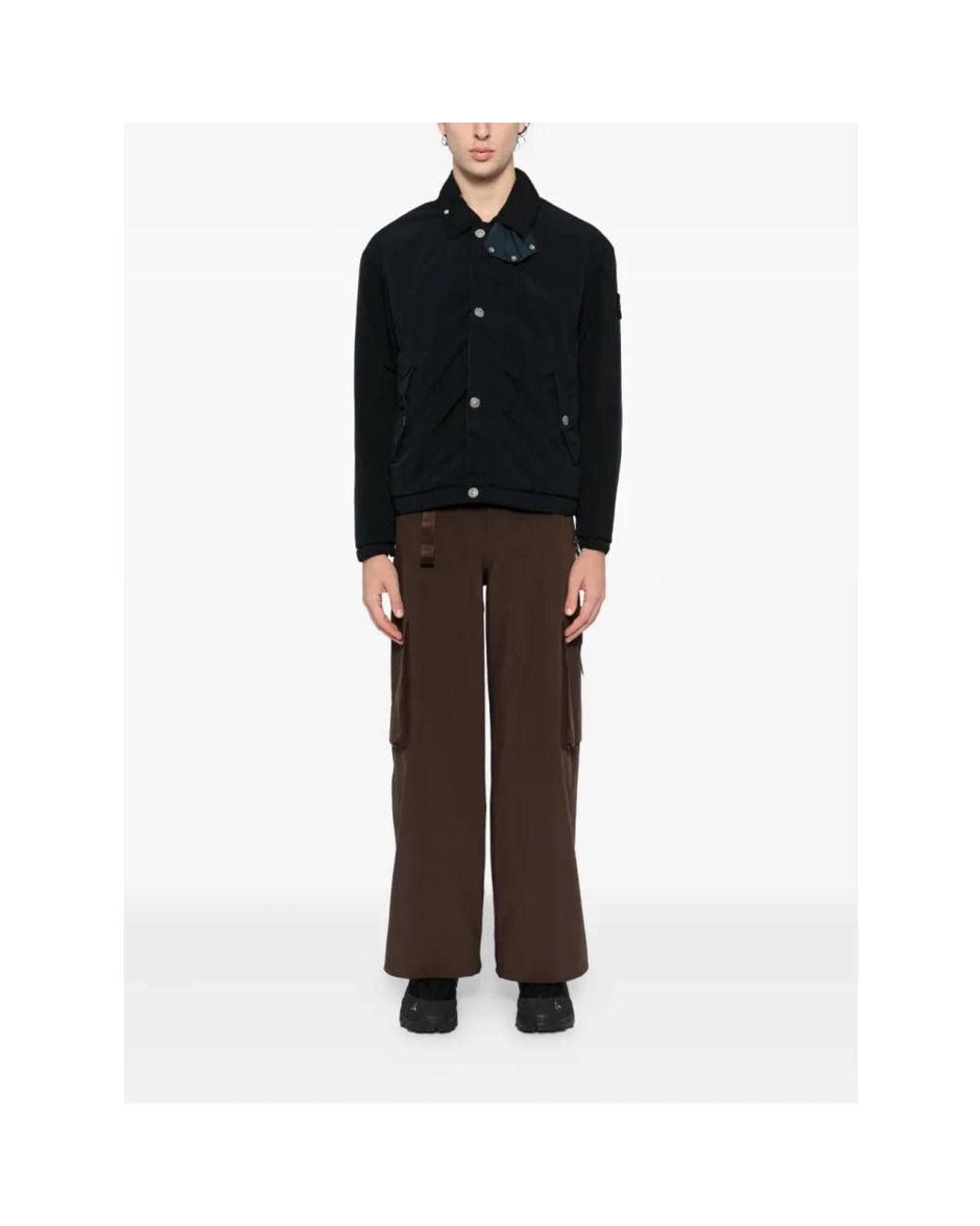 Stone Island Black Light Jackets for men