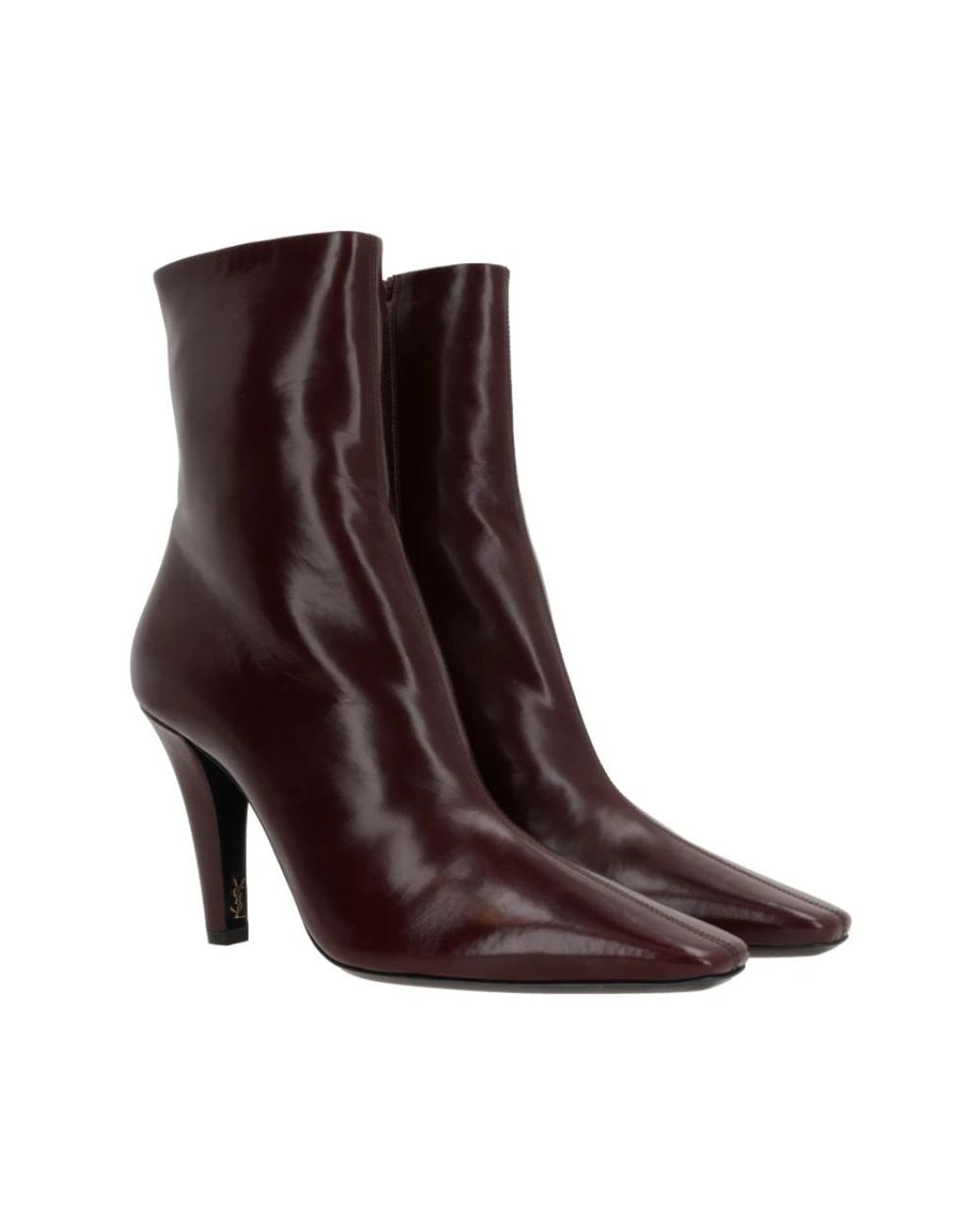 Saint Laurent Brown Heeled Boots