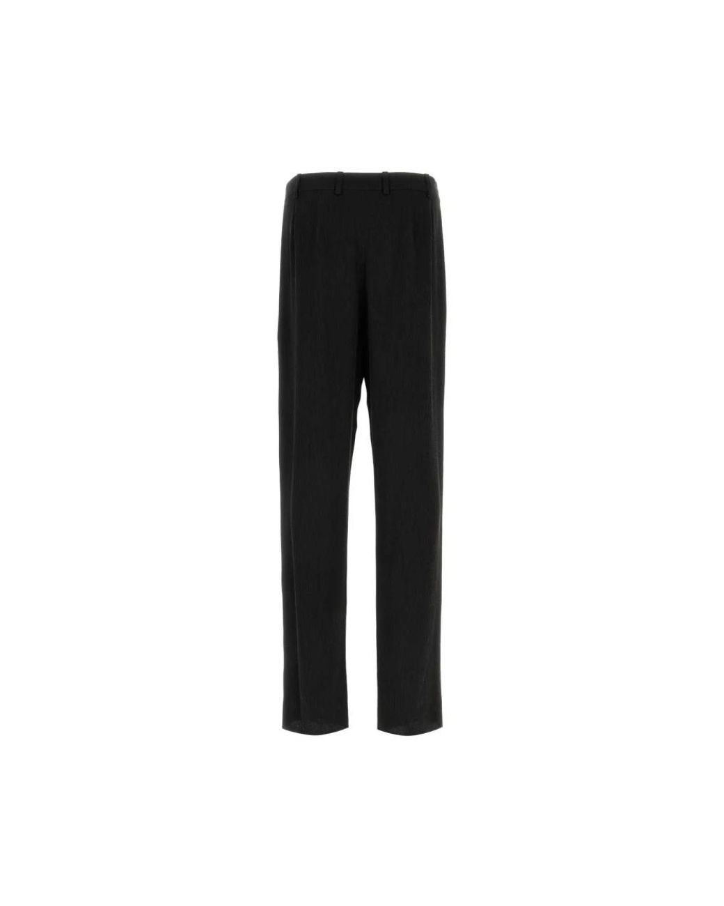 Saint Laurent Black Straight Trousers for men