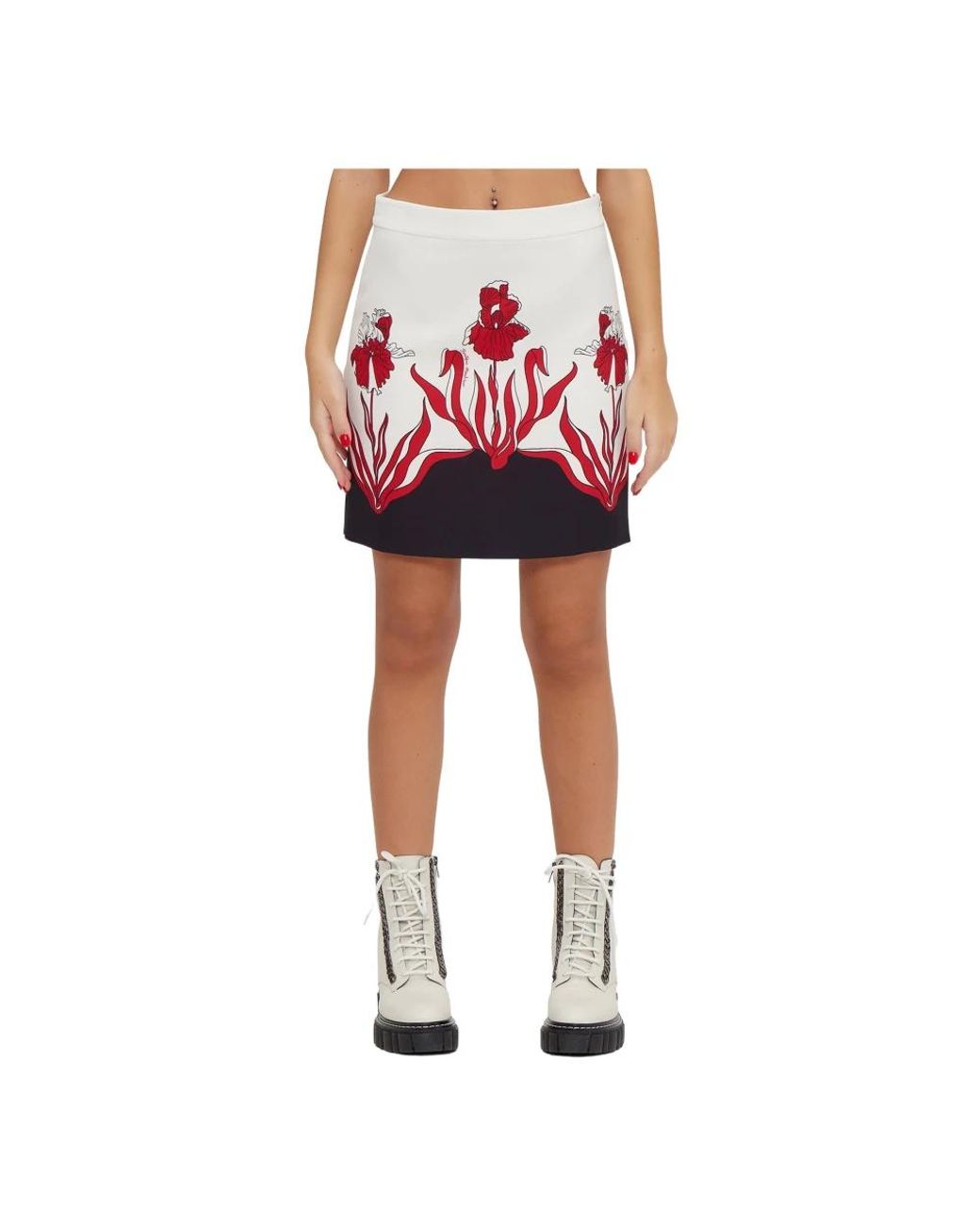 Moschino Red Short Skirts