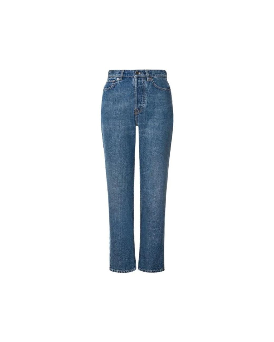 Alberta Ferretti Blue Cropped Jeans