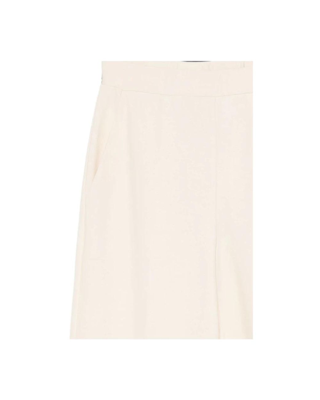 Semicouture Natural Straight Trousers