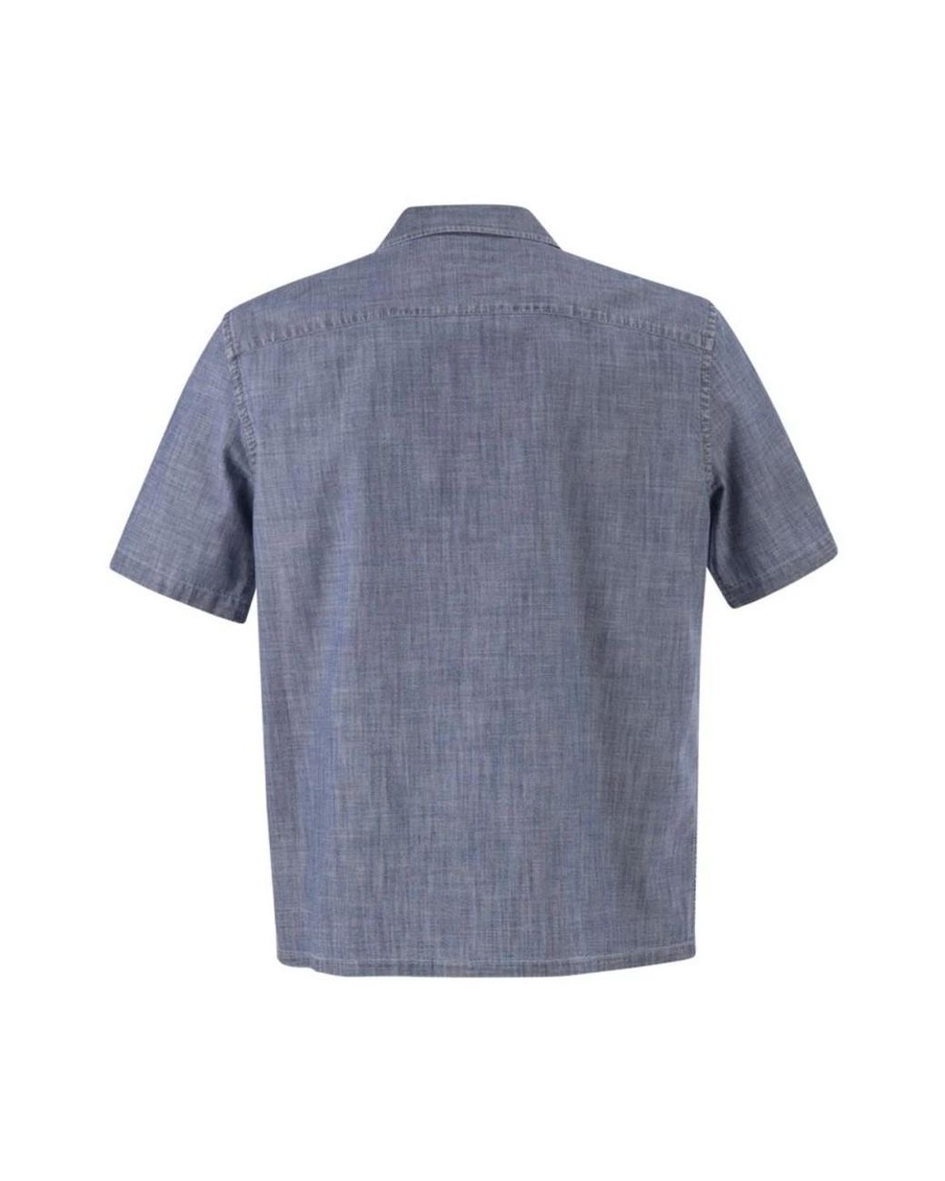 Peserico Blue Short Sleeve Shirts for men