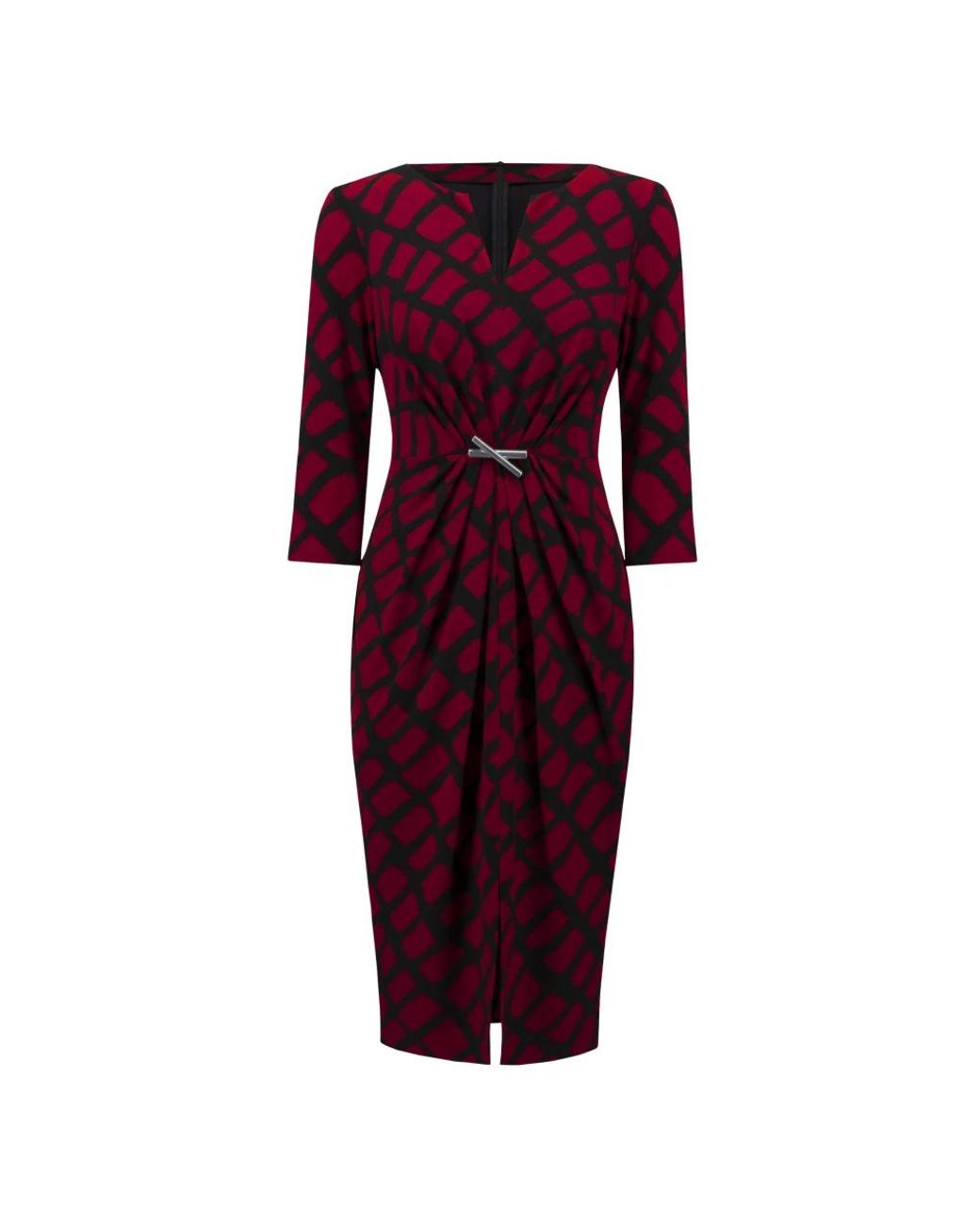 Joseph Ribkoff Kleedjes ,Rood ,Elegante Blazer Jurk in het Red