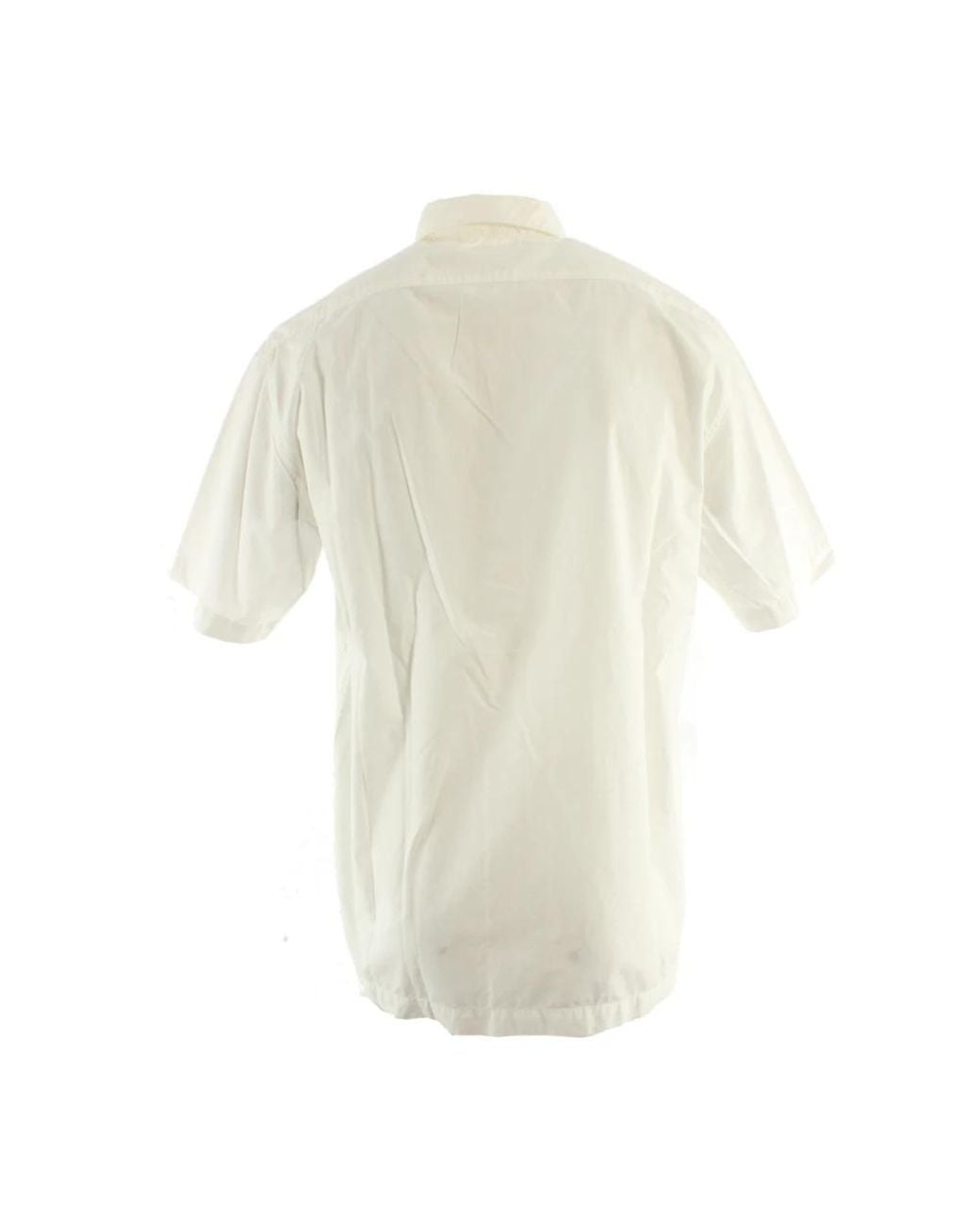 C P Company White Short Sleeve Shirts for men