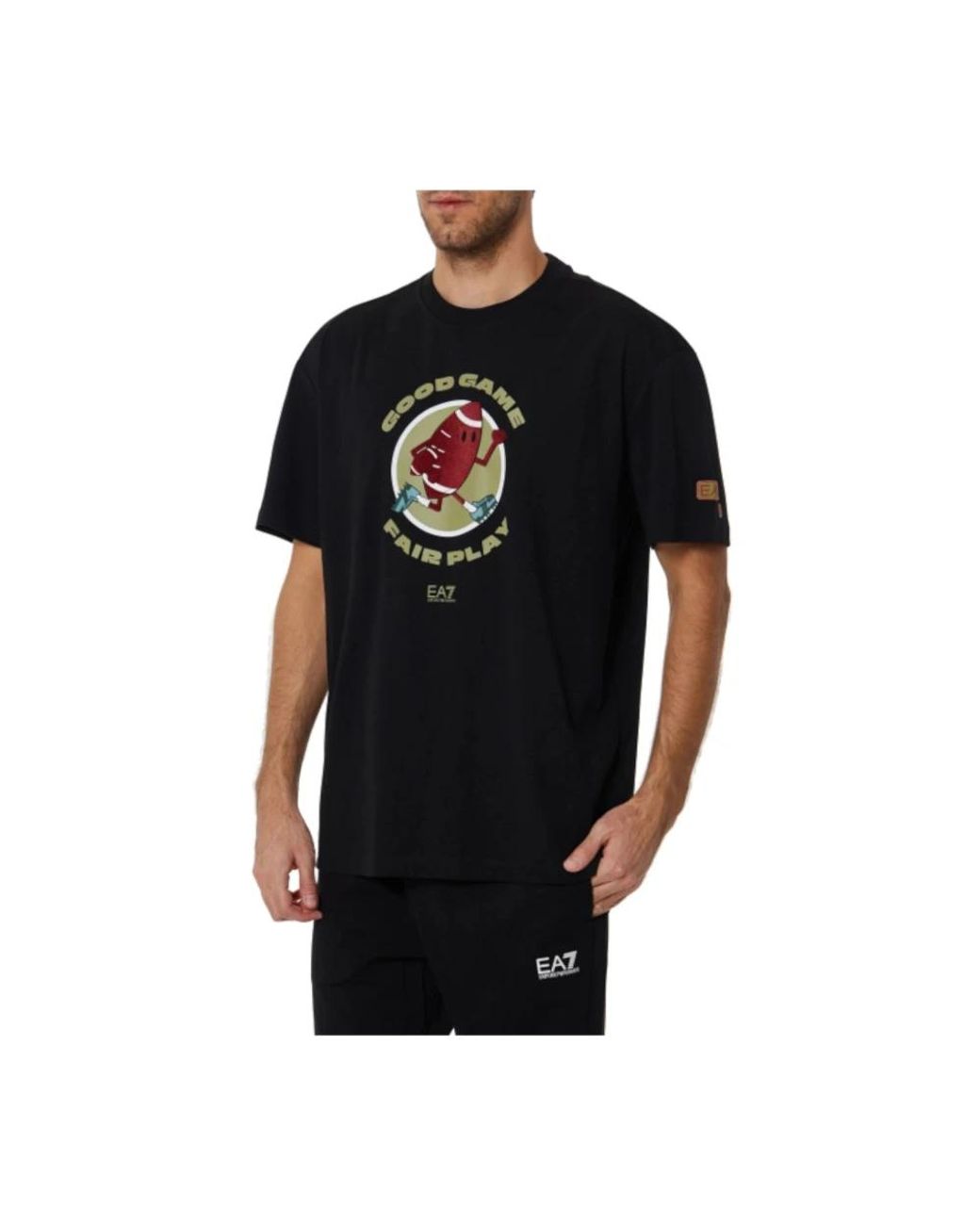 T-Shirts EA7 pour homme en coloris Black