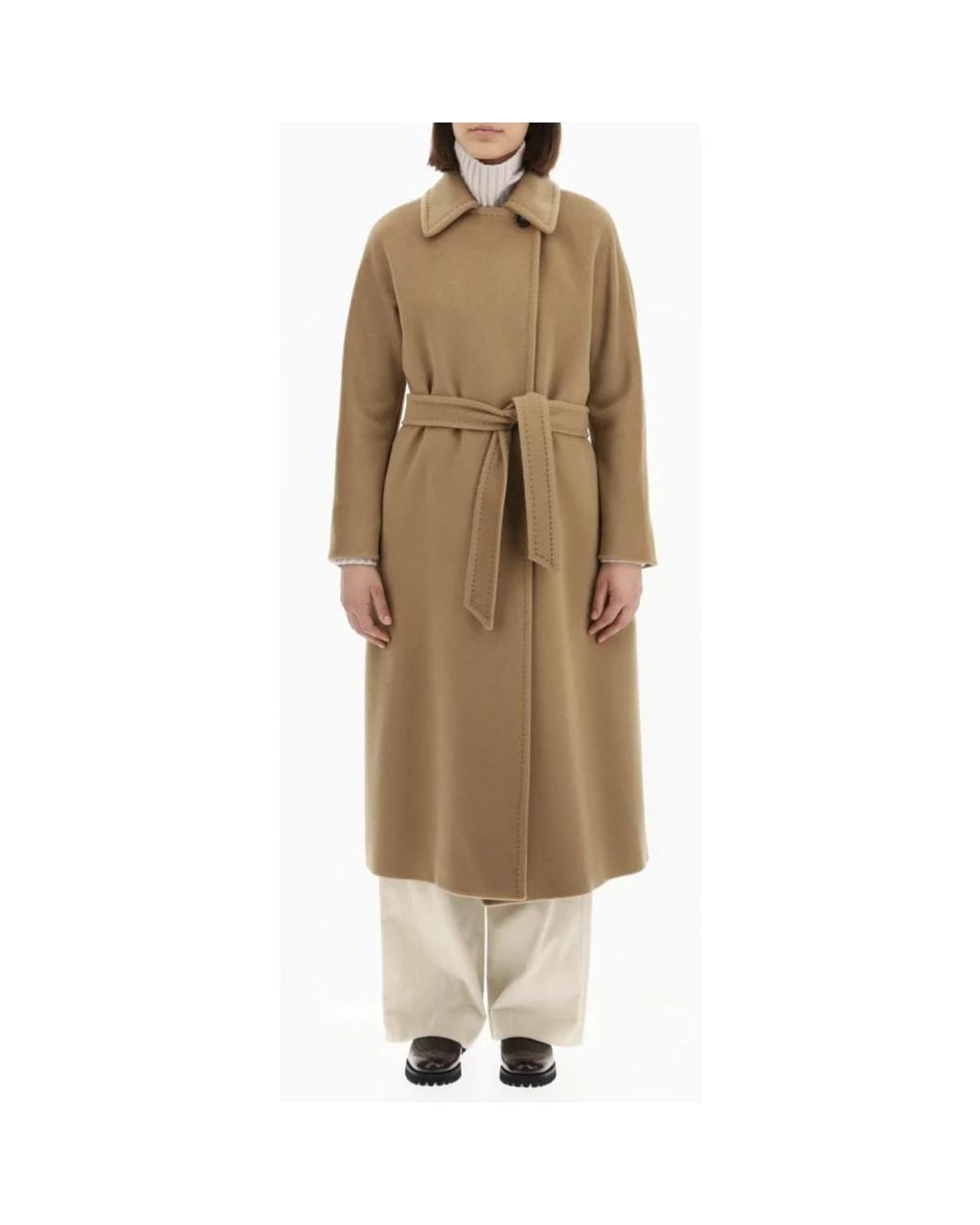 Max Mara Natural Belted Coats