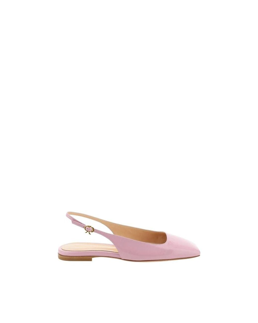 Gianvito Rossi Pink Ballerina Shoes