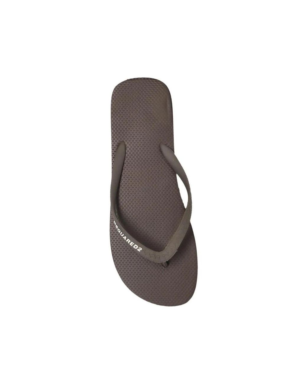 DSquared² Brown Flip Flops for men
