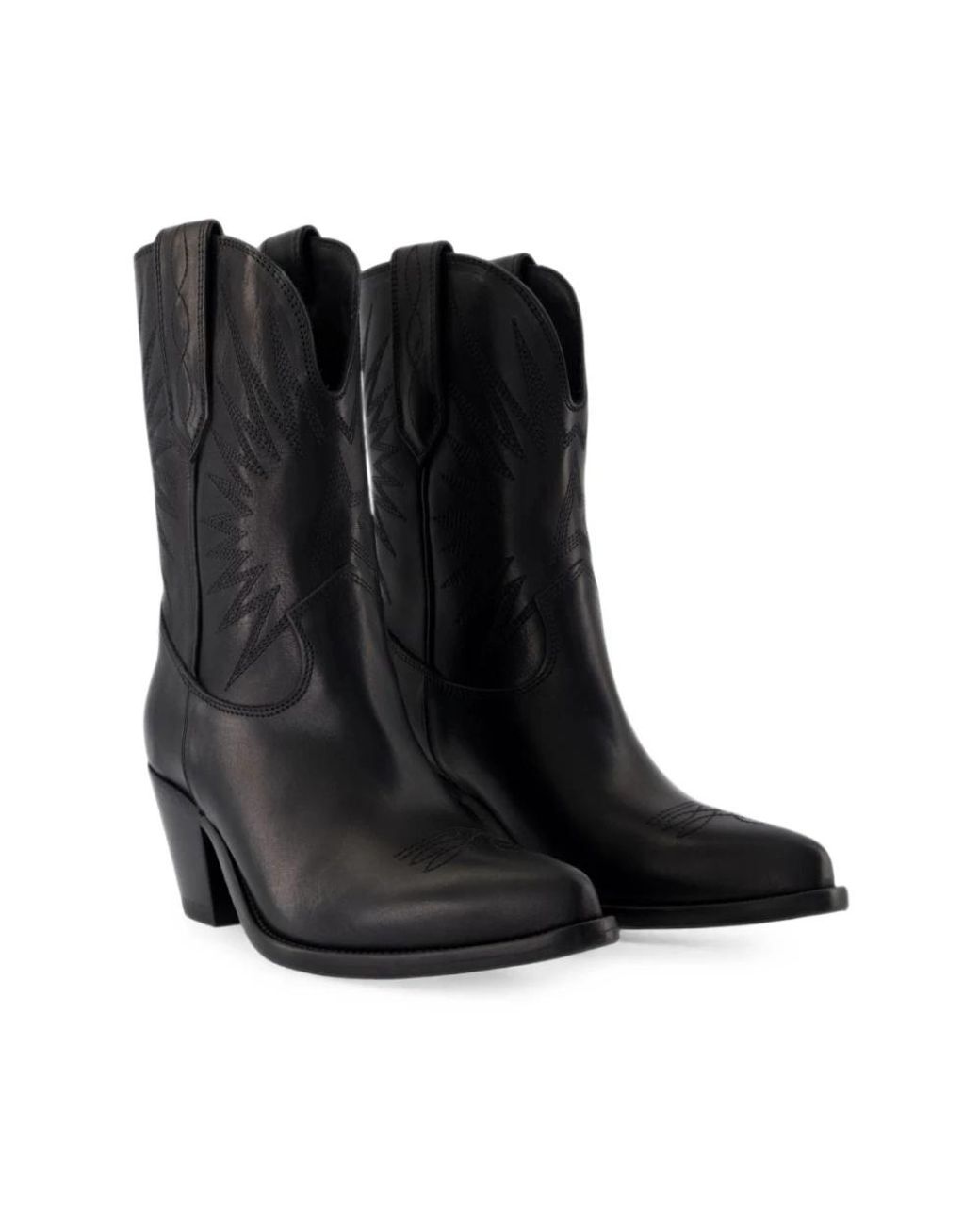 Golden Goose Deluxe Brand Black Cowboy & Biker Boots