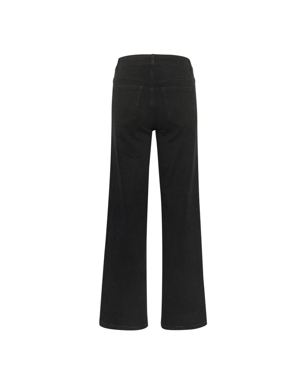 Wide Jeans Kaffe de color Black