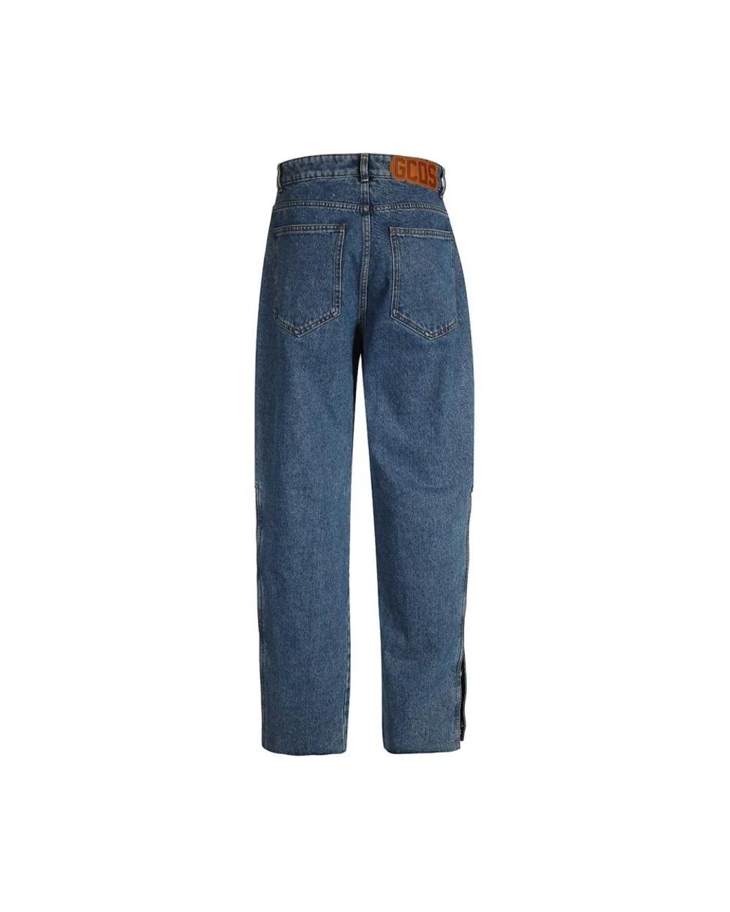 Gcds Blue Wide Jeans