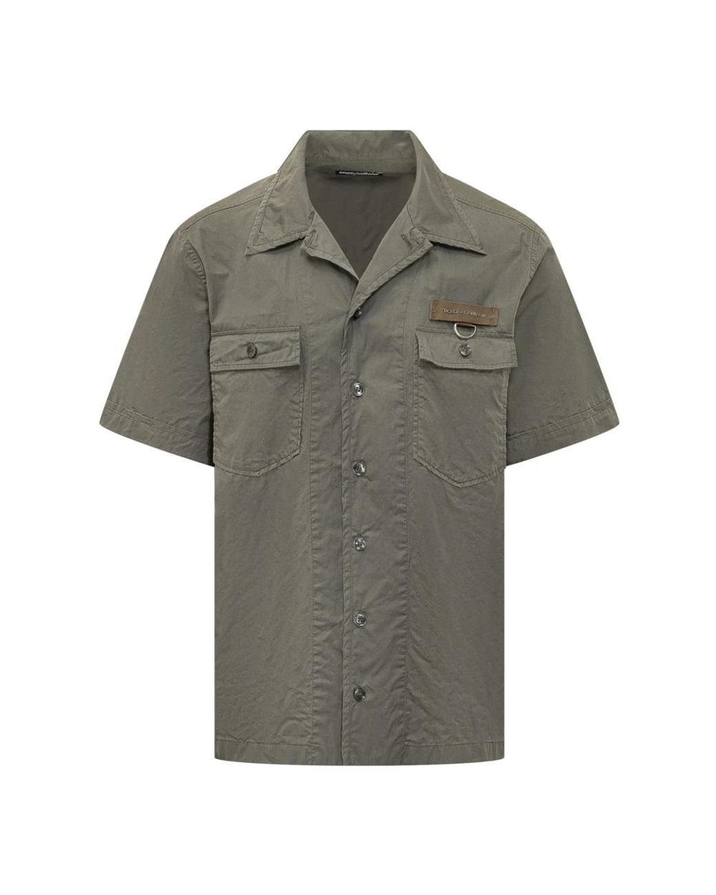 Dolce & Gabbana Green Short Sleeve Shirts for men