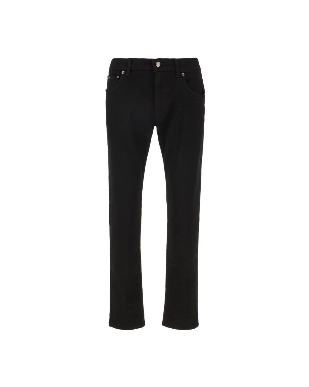 Dolce & Gabbana Black Straight Fit Jeans for men
