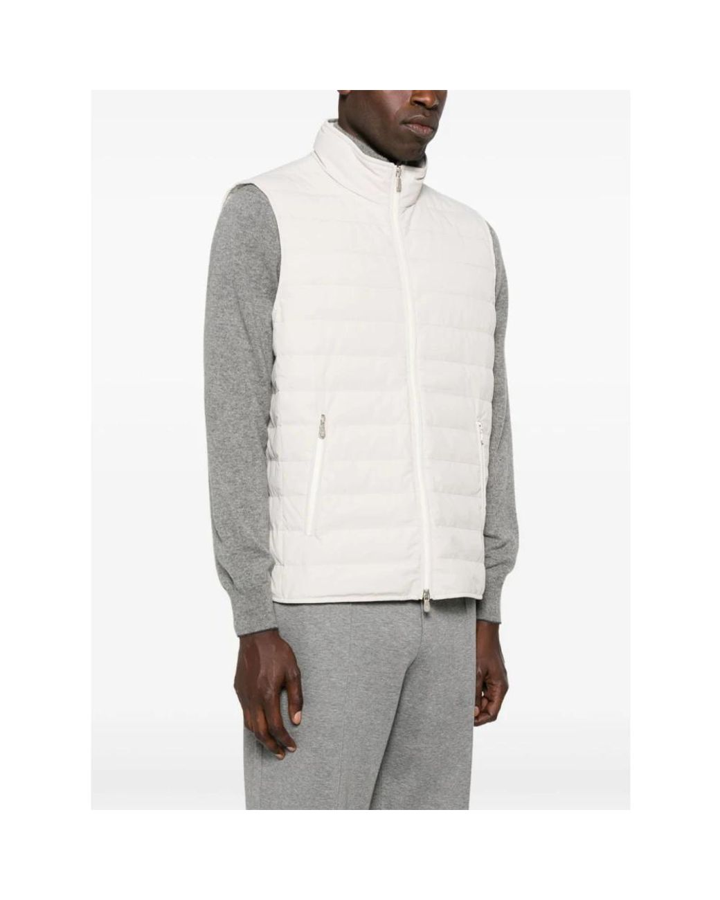 Brunello Cucinelli White Waistcoats for men