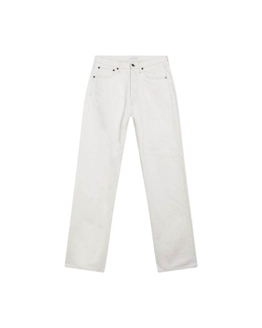 Prada White Straight Fit Jeans for men