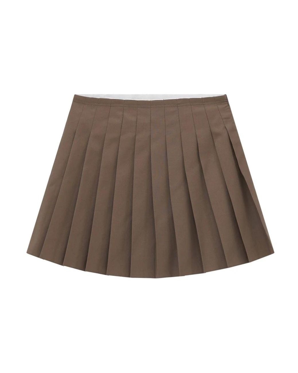 MM6 by Maison Margiela Brown Short Skirts