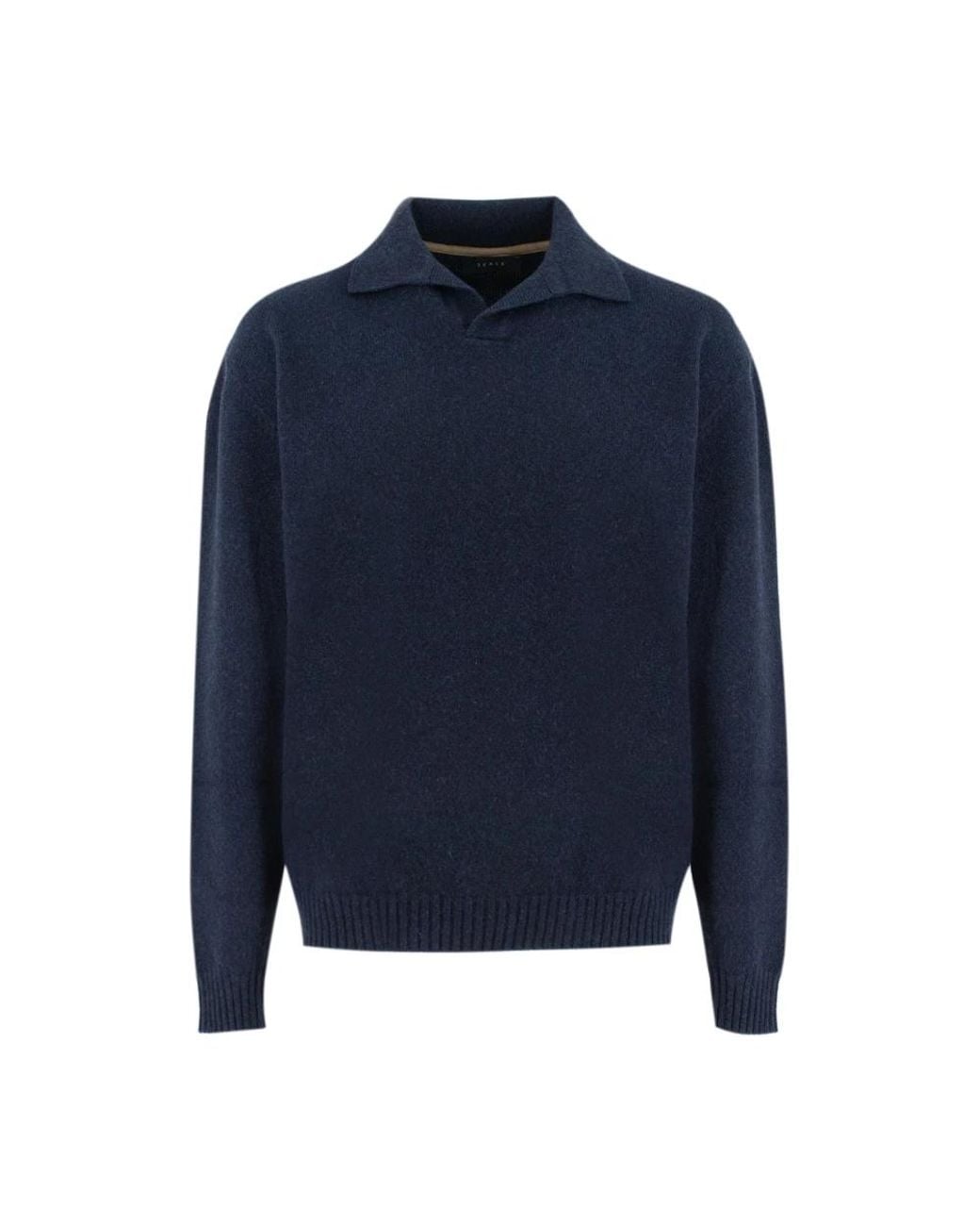 Sease Polo-Style-Pullover in Blue für Herren