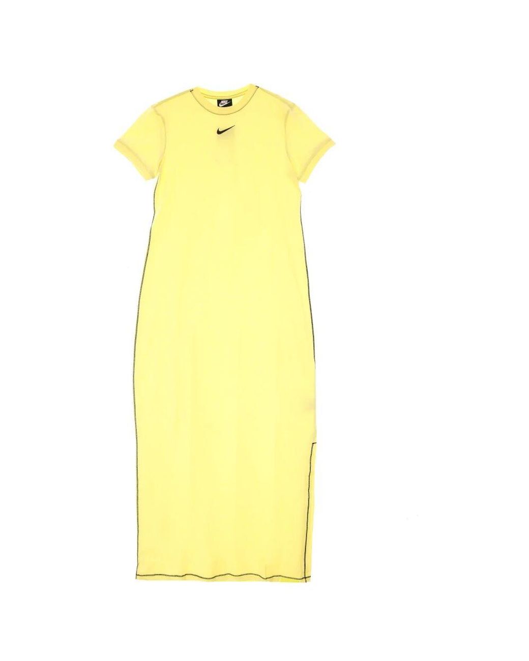 yellow and black nike dress