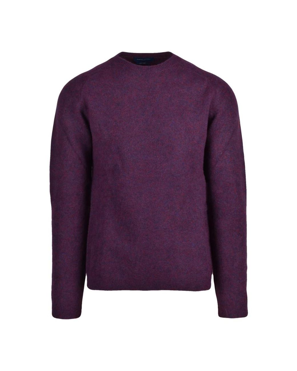 Daniele Fiesoli Purple Round-Neck Knitwear for men