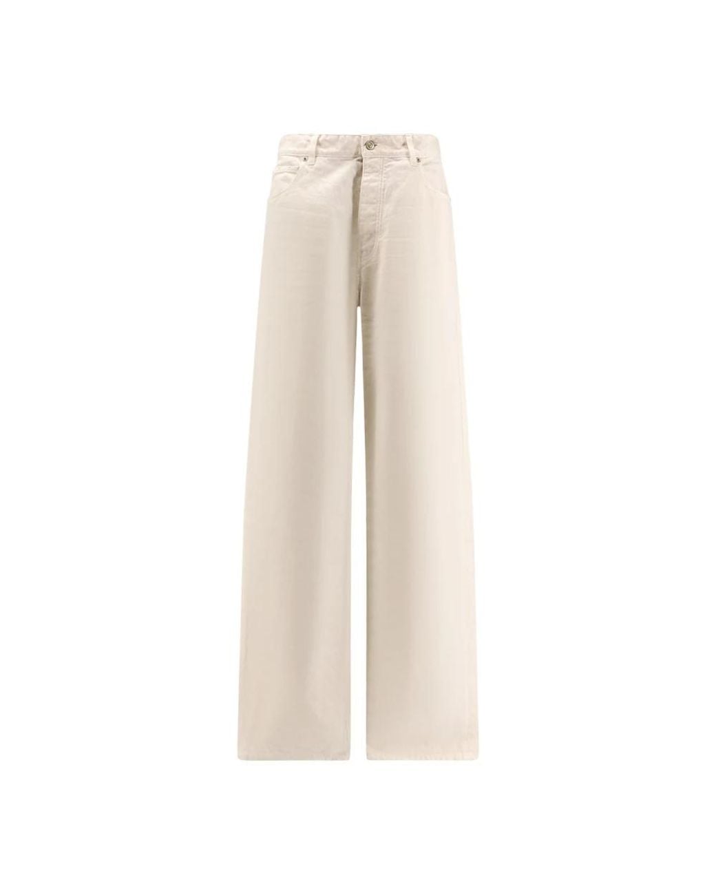 Balenciaga Natural Wide Trousers