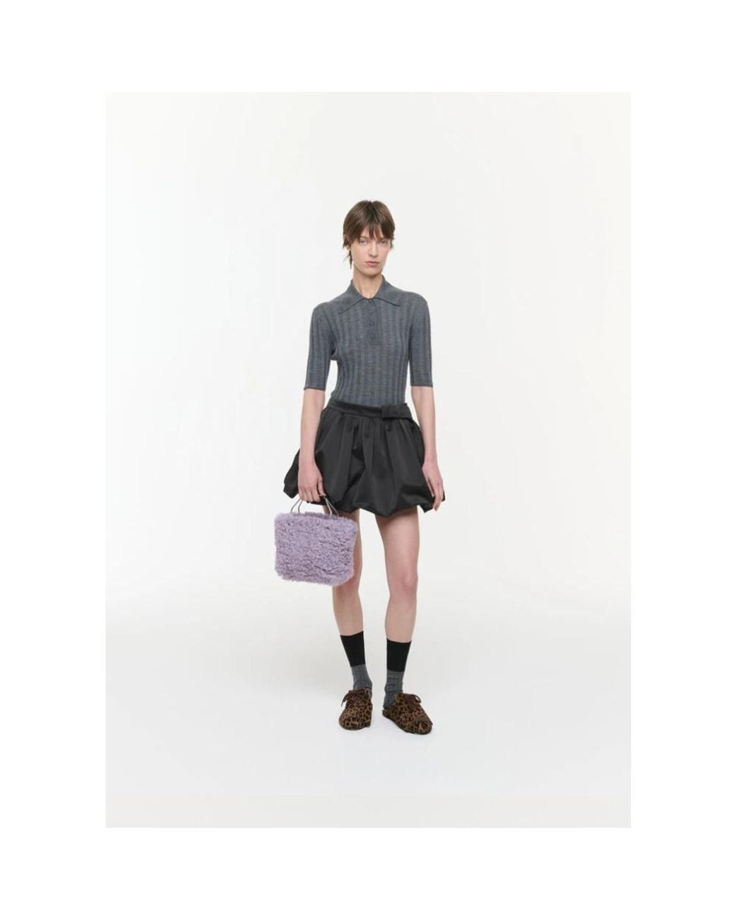 Plan C Black Short Skirts