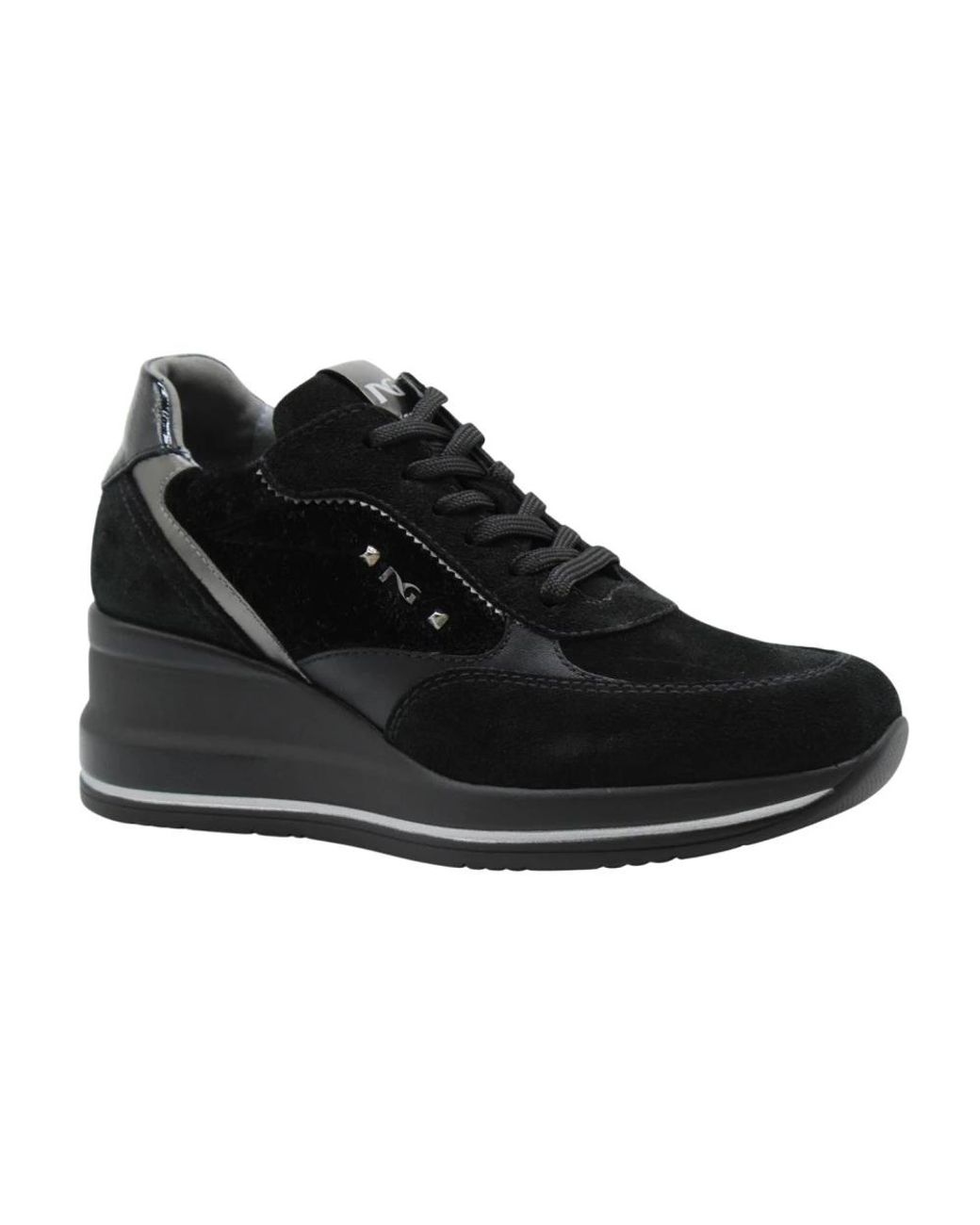 Nero Giardini Black Wedges