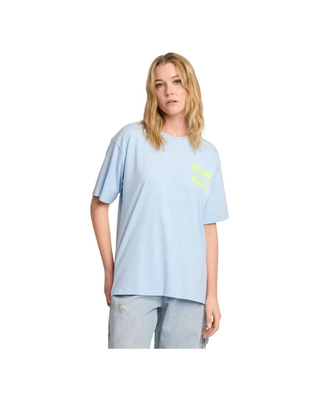 Kocca Tops ,Blauw ,Katoen T-Shirt Van Katoen Fit Over in het Blue