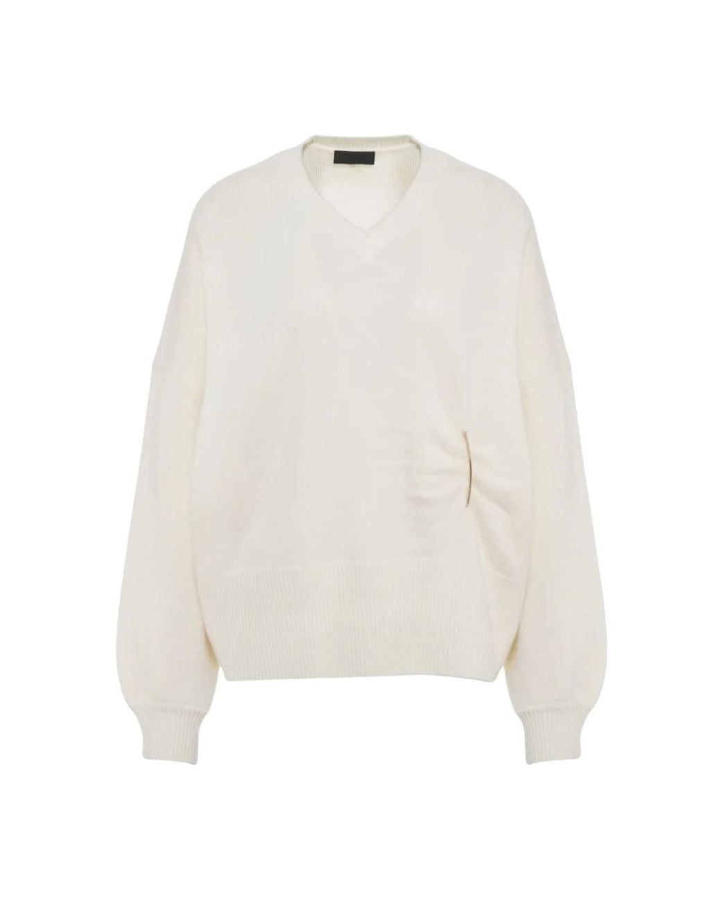 Liu Jo White V-Neck Knitwear
