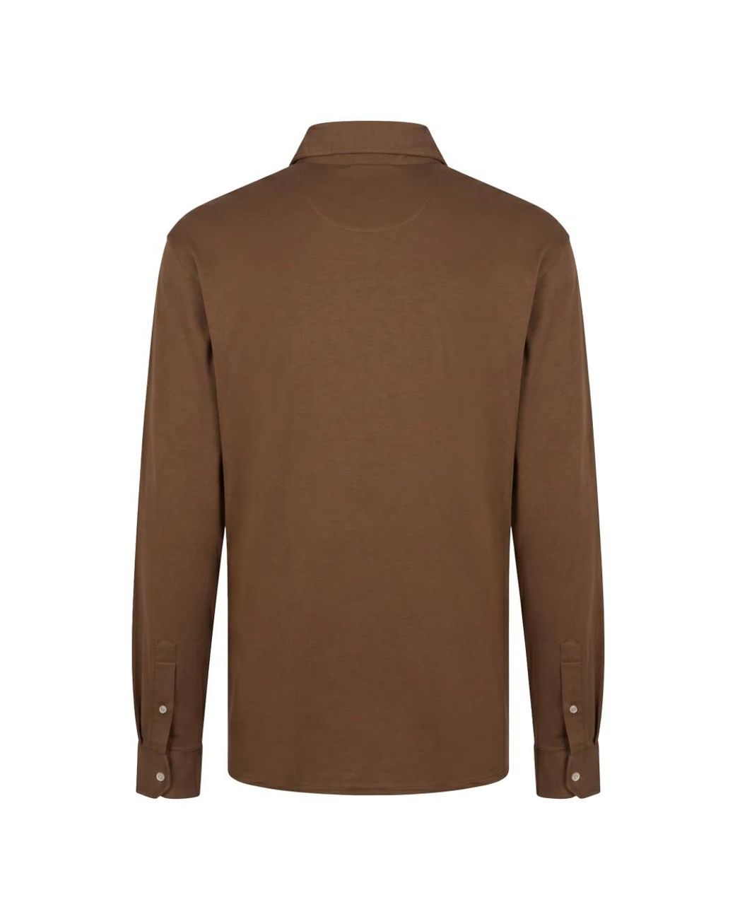 Moorer Brown Casual Shirts for men