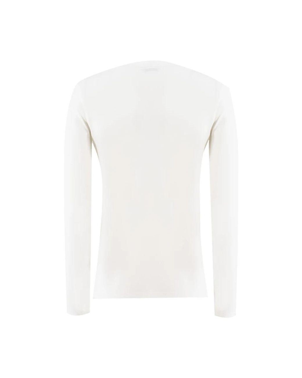 Le Tricot Perugia White Long Sleeve Tops