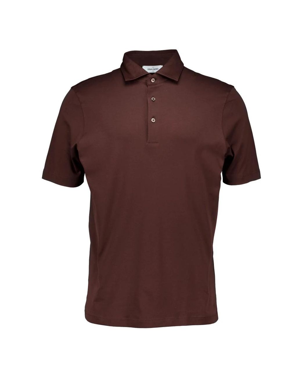 Gran Sasso Brown Polo Shirts for men