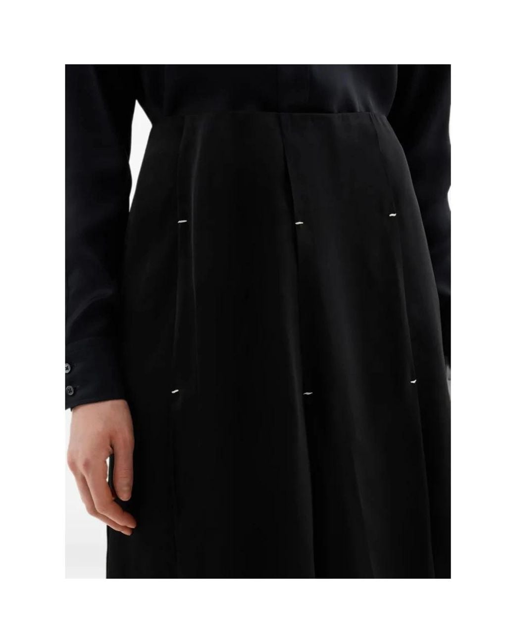 Jil Sander Black Midi Skirts
