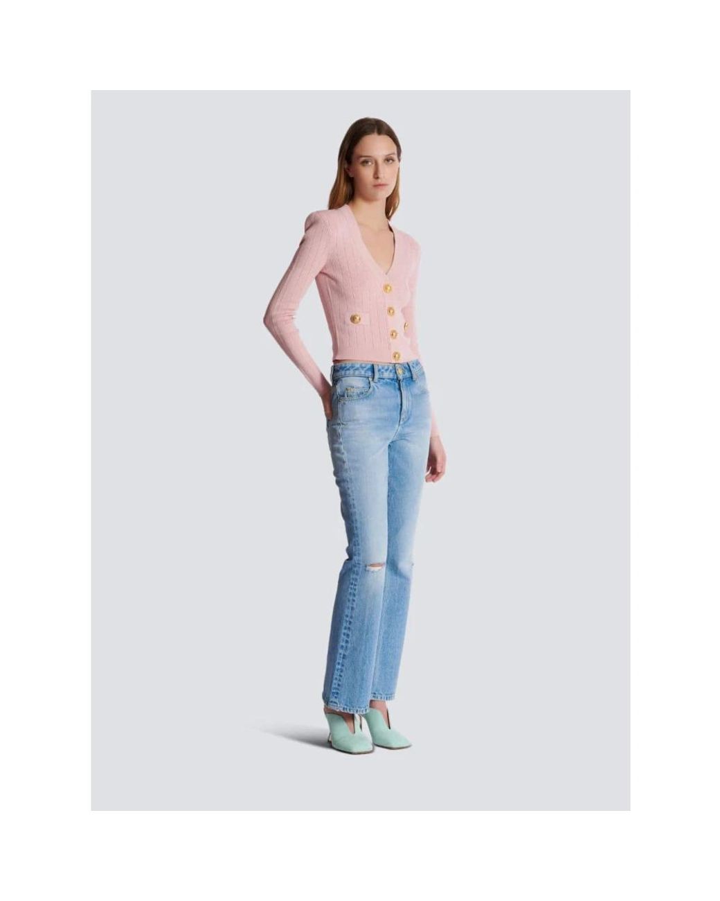 Balmain Blue Flare Jeans