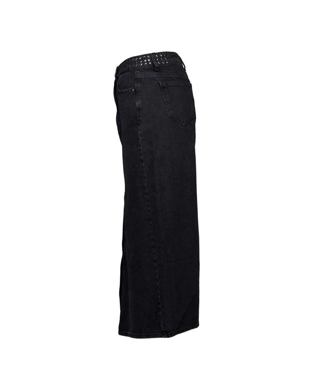 co'couture Black Denim Skirts