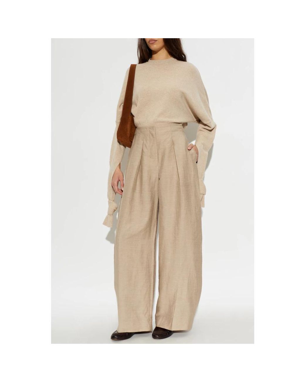 Jacquemus Natural Round-Neck Knitwear