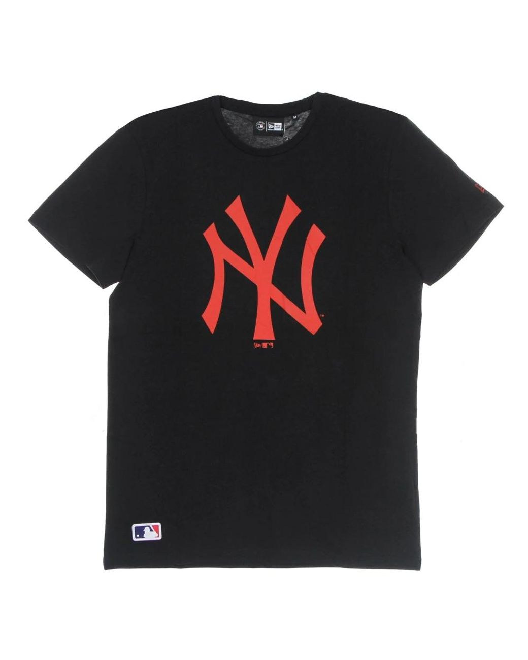 KTZ Tops ,Zwart ,Katoen Yankees Logo Tee Zwart/Rood in het Black voor heren
