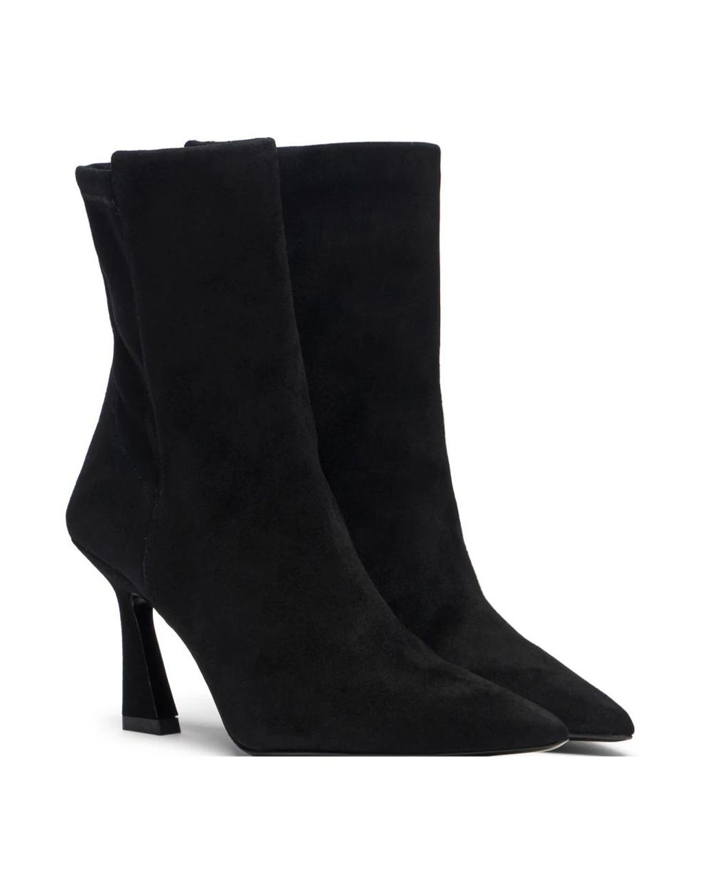 Stuart Weitzman Black Heeled Boots