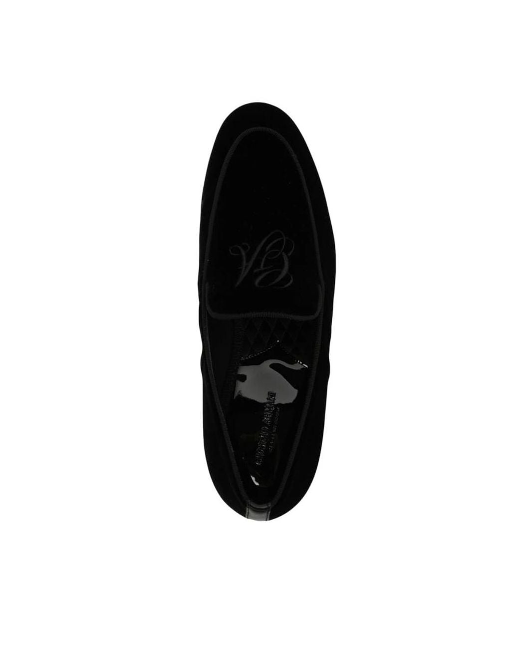 Giorgio Armani Black Loafers for men