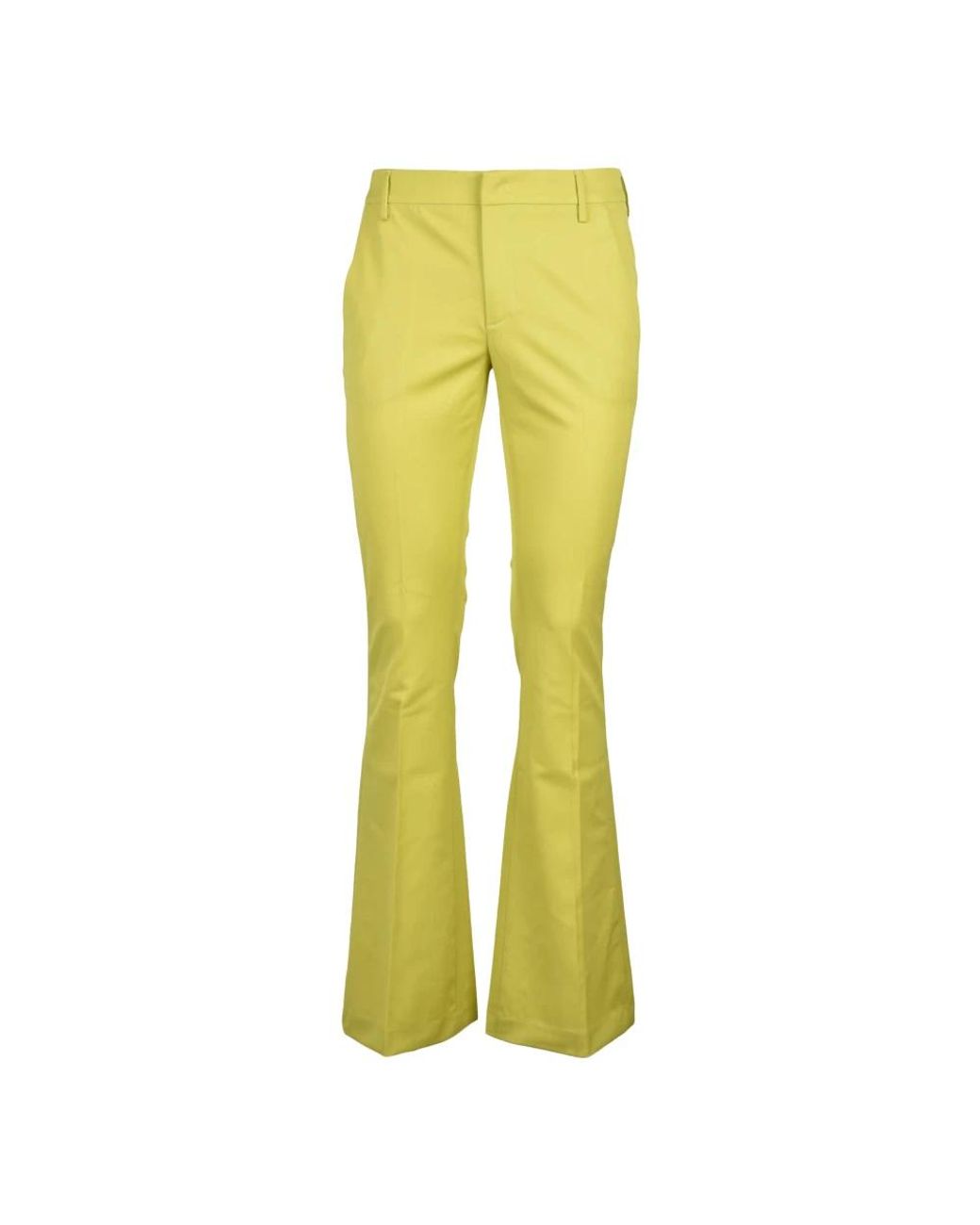 Dondup Yellow Wide Trousers
