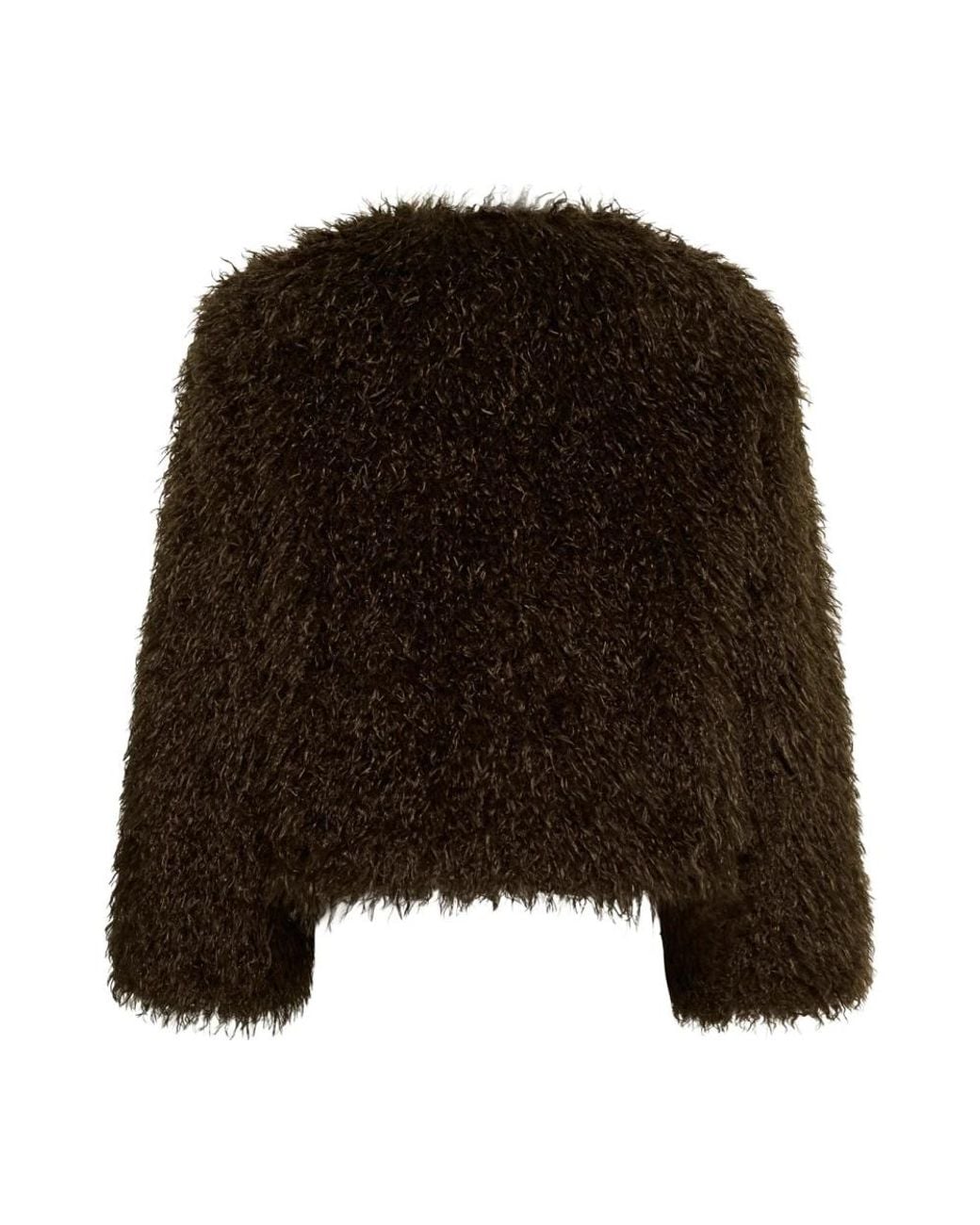 Gestuz Black Faux Fur & Shearling Jackets