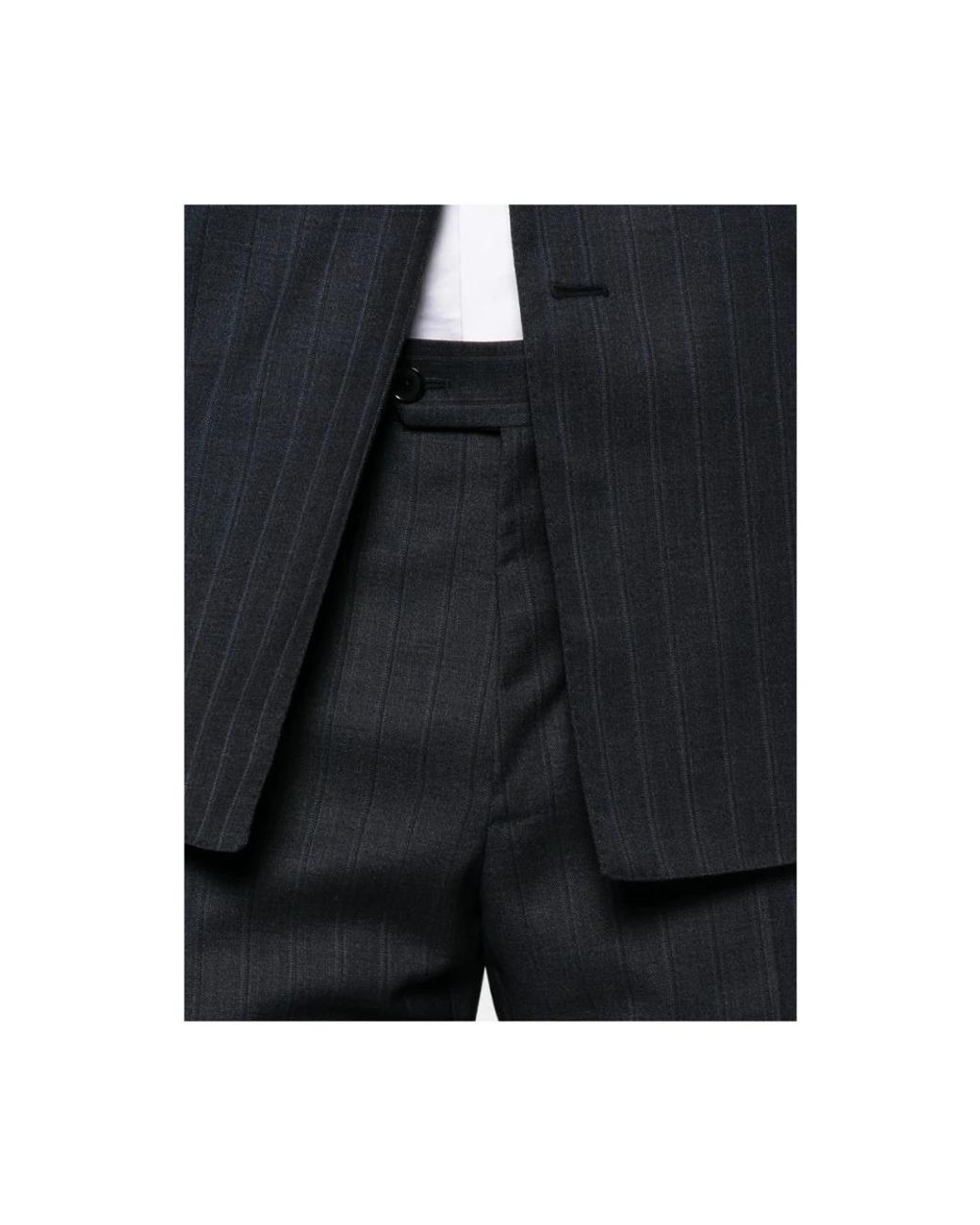 Caruso Blue Double Breasted Suits for men