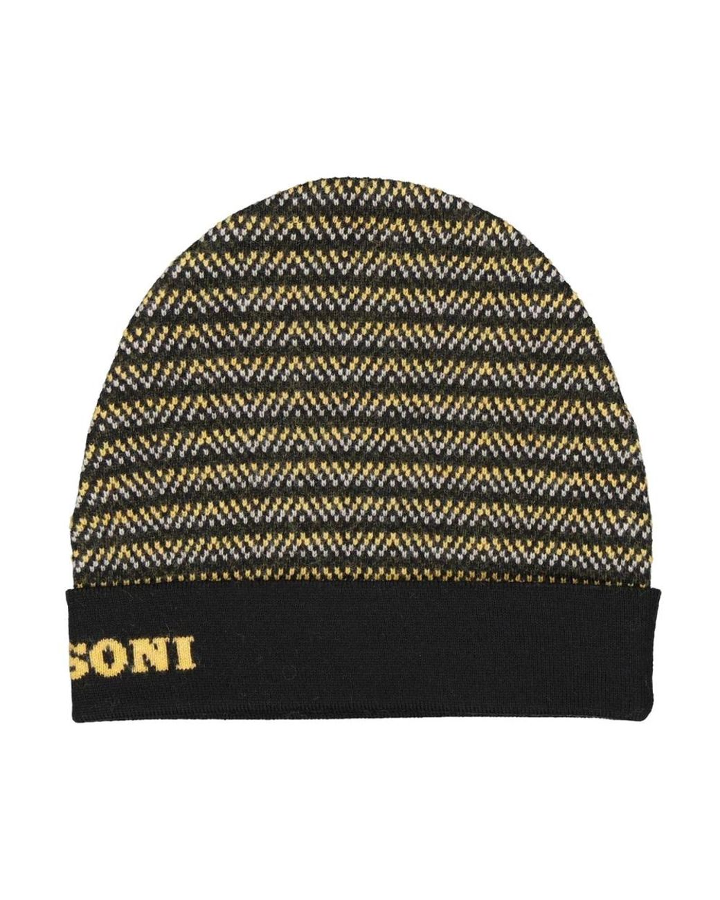 Missoni Green Beanies for men