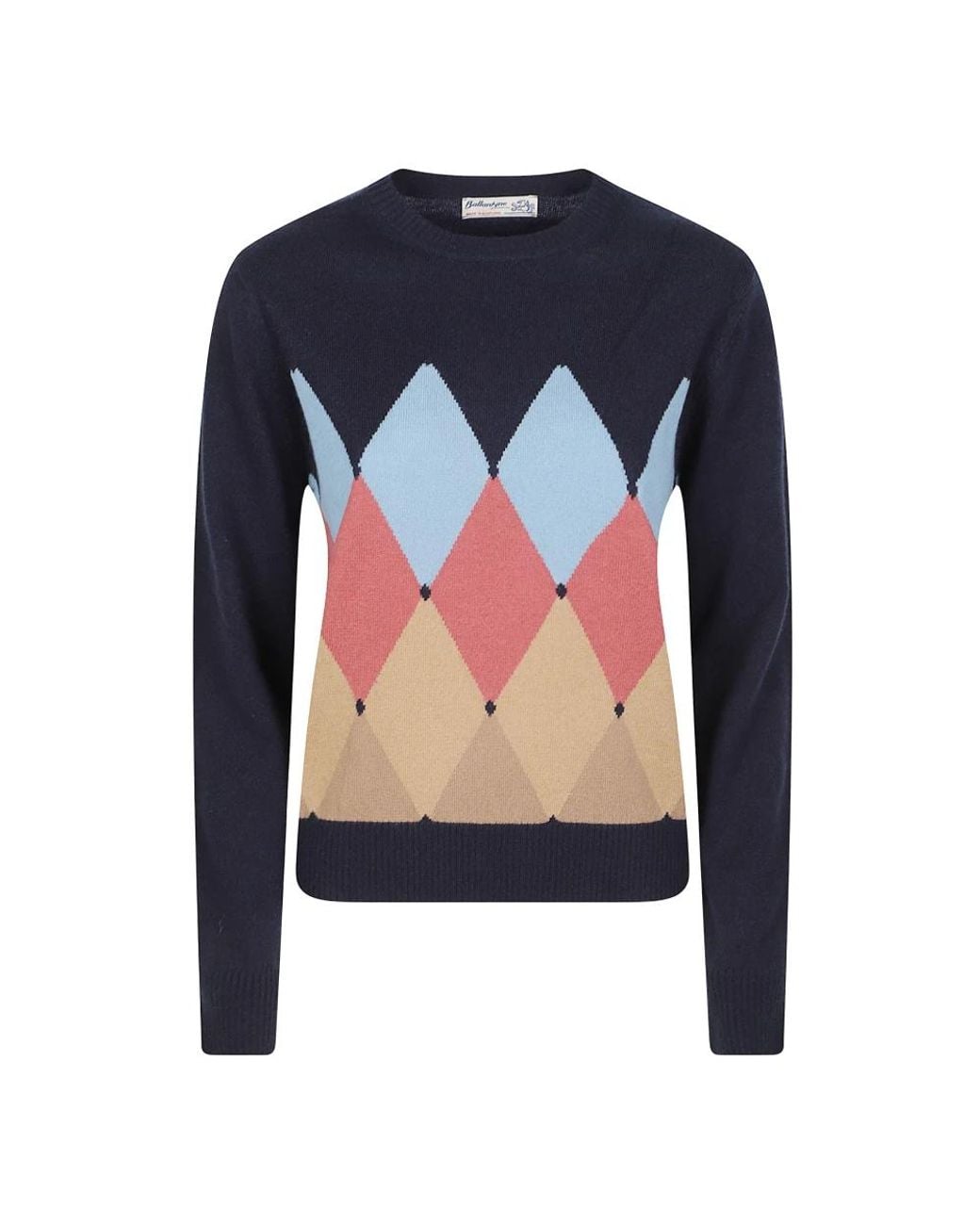 Ballantyne Blue Round-Neck Knitwear
