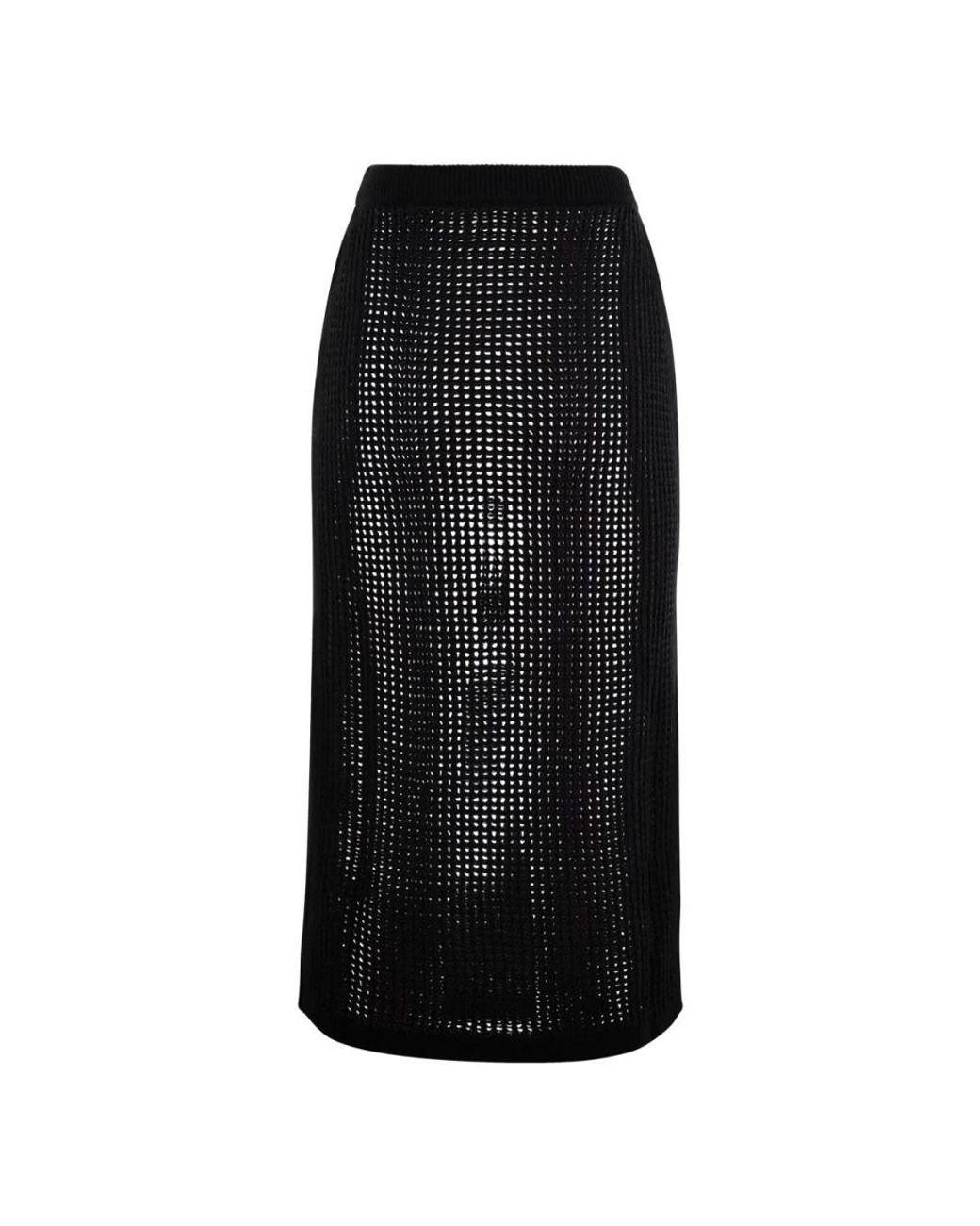 Mc2 Saint Barth Black Midi Skirts