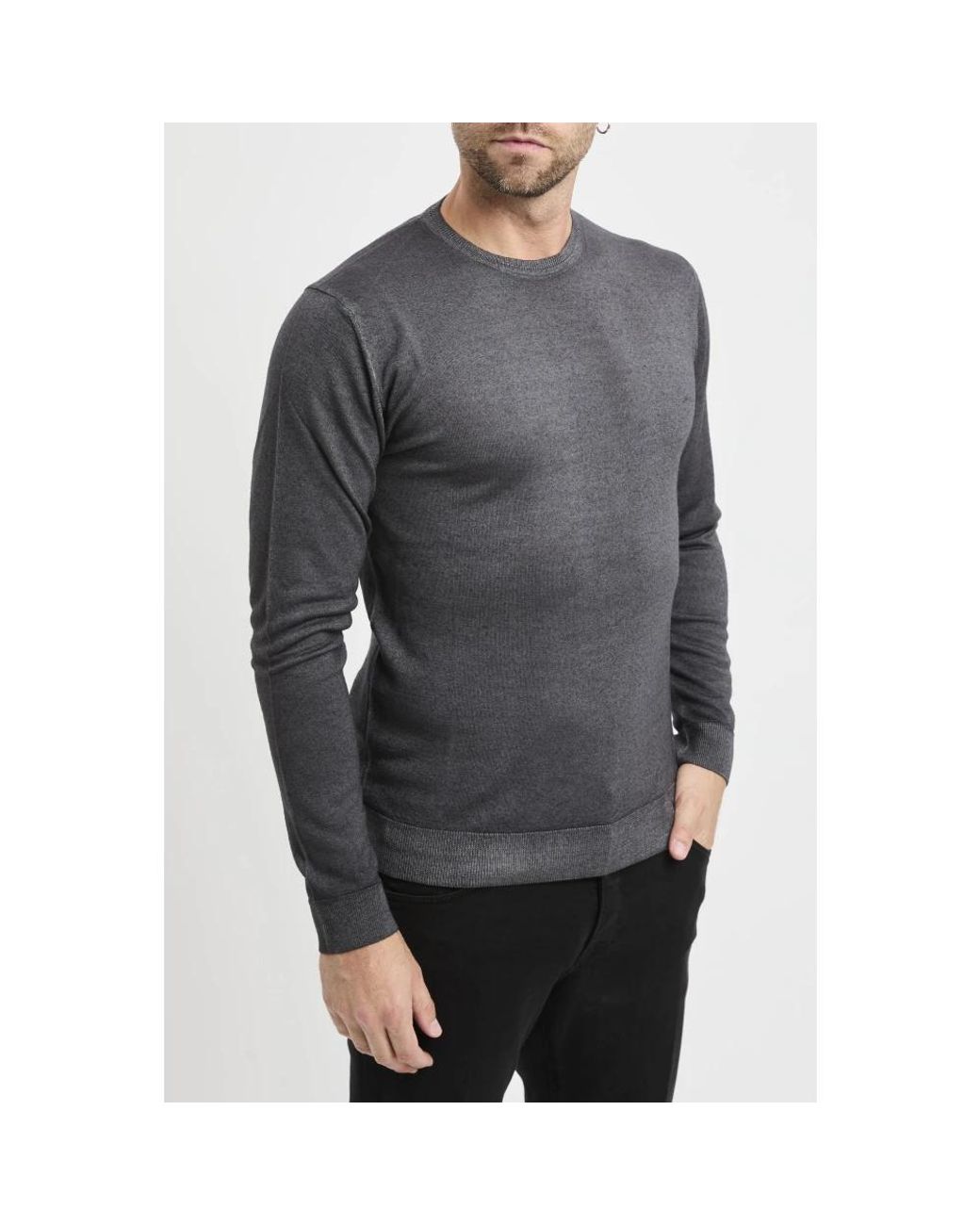 Daniele Fiesoli Gray Round-Neck Knitwear for men