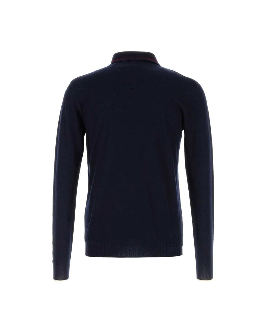 Balenciaga Blue Round-Neck Knitwear for men
