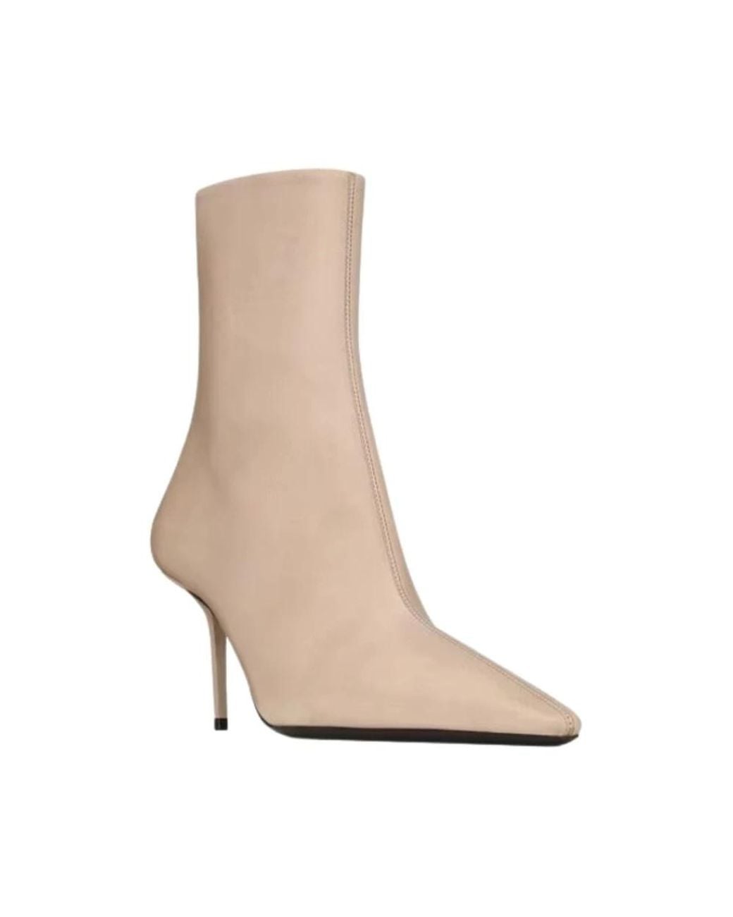 Saint Laurent Natural Heeled Boots