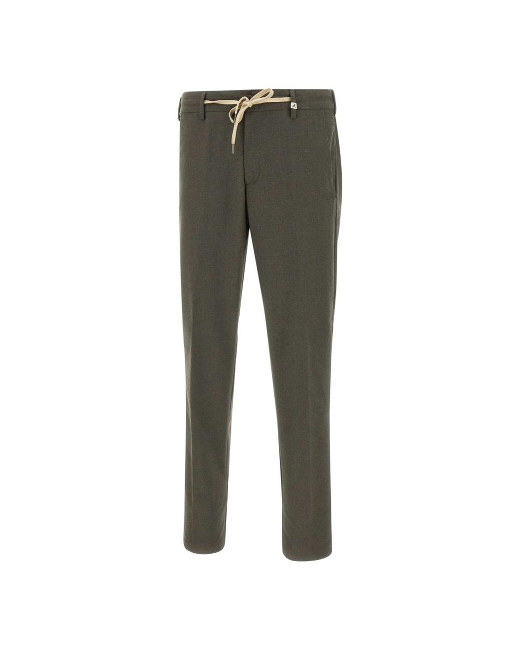 Myths Gray Slim-Fit Trousers for men